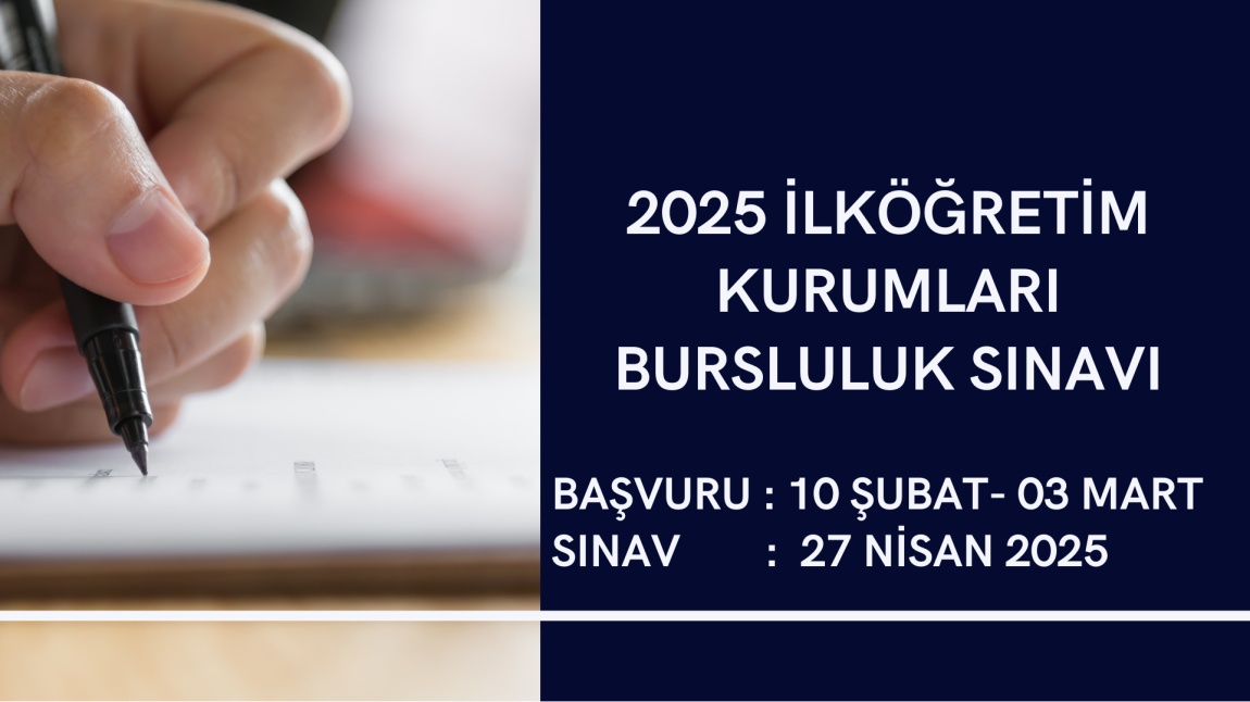2025 Yılı Bursluluk Sınavı Başvurulatı Başladı